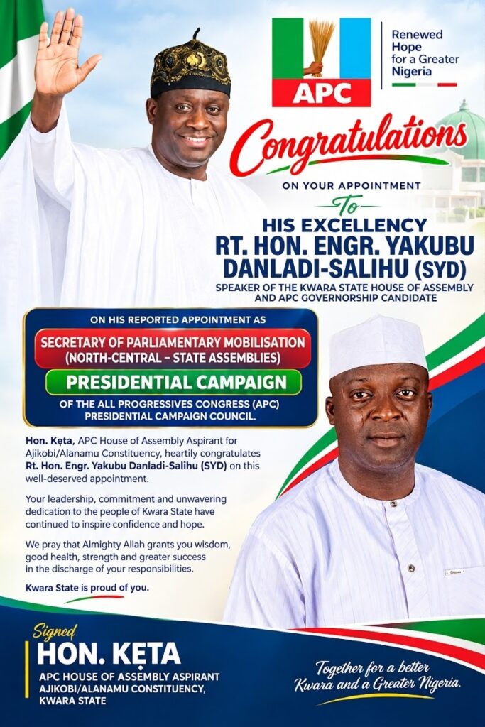 Hon. Kẹta Congratulates Kwara Speaker On APC Campaign Council Appointment 6 1791955540698