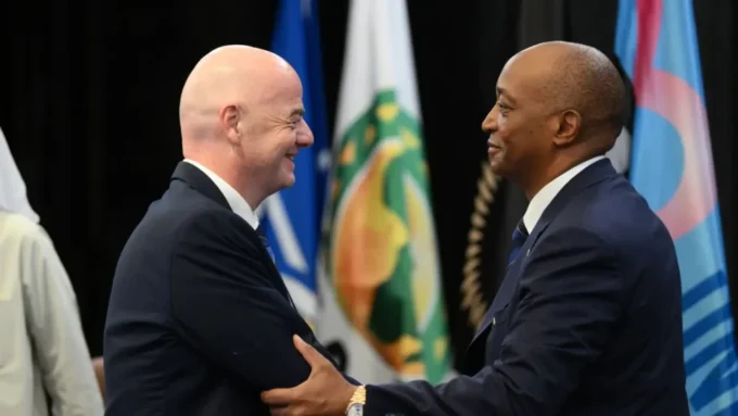 CAF president Motsepe and FIFA president Infantino 960x540 1