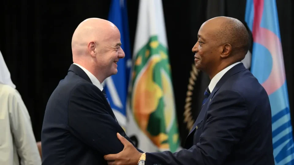 CAF president Motsepe and FIFA president Infantino 960x540 1